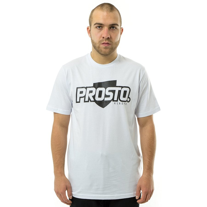 Koszulka męska Prosto Klasyk t-shirt Merg white