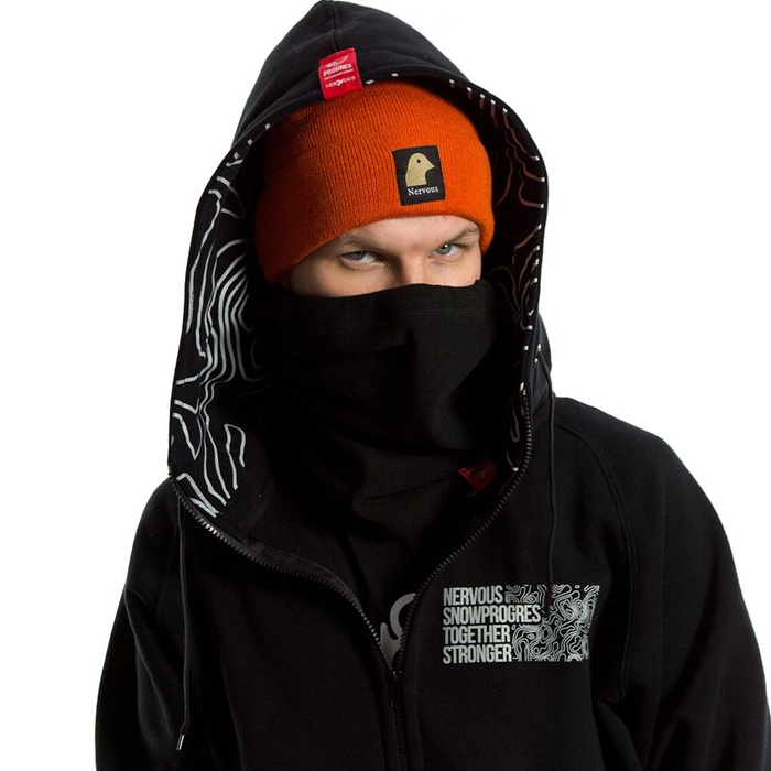 Nervous x SnowProgress neck warmer Black warmer