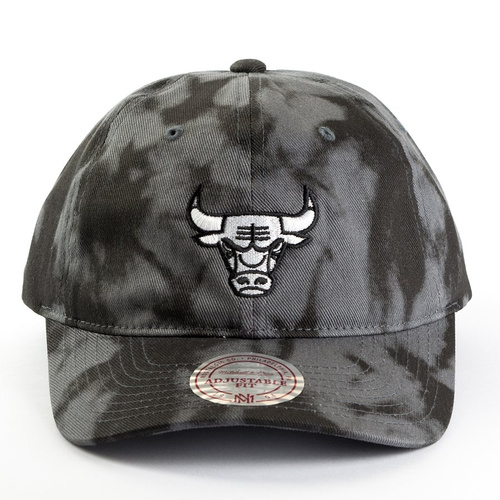 Mitchell and Ness strapback Multi Colour Acid Wash Dad Hat Chicago Bulls black