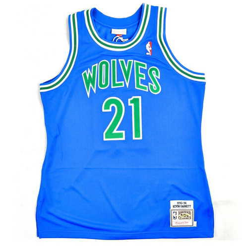 Mitchell and Ness authentic jersey HWC Minnesota Timberwolves Kevin Garnett Rookie Season 1995-96