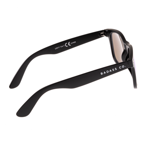 Okulary przeciwsłoneczne NewBadLine sunglasses Classic 00-125 black mat / blue mirror