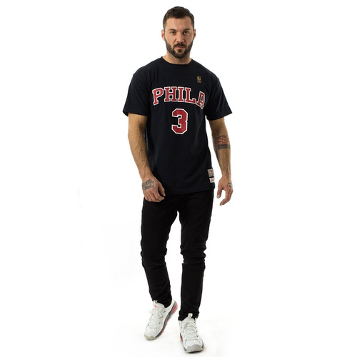 Mitchell and Ness t-shirt Player Name & Number Traditional Allen Iverson Philadelphia 76ers black / red