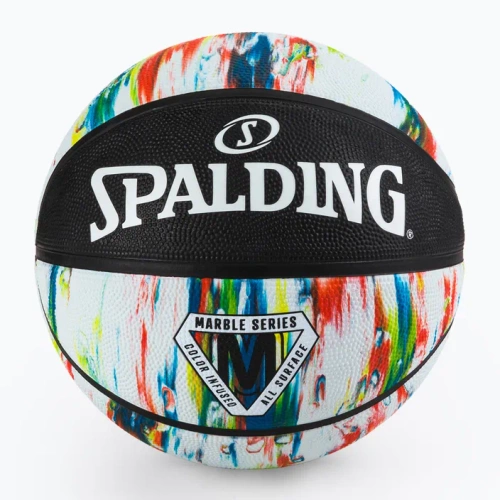 Spalding piłka do koszykówki Marble Outdoor black-white-rainbow rozm.7