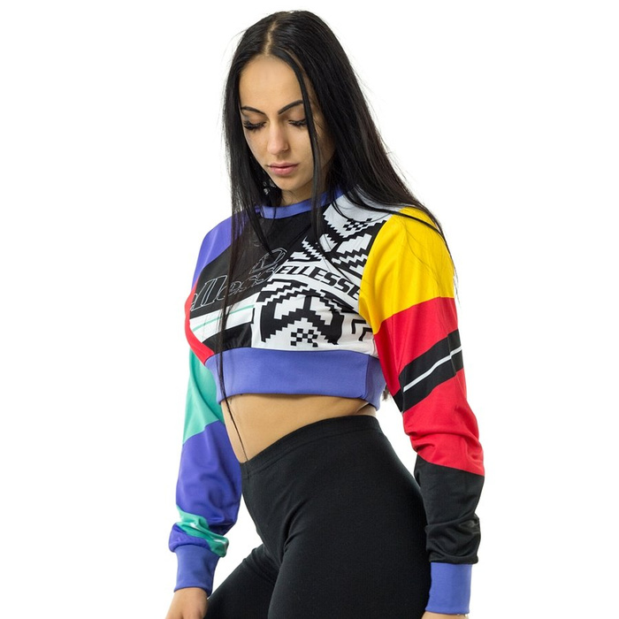 Bluza damska Ellesse crop sweatshirt Brevil mutlicolor