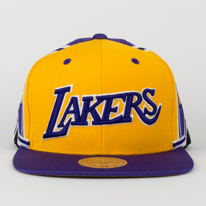 Mitchell and Ness snapback Los Angeles Lakers Championship Pack 2 Titles 80's yellow / purple (VP13Z)