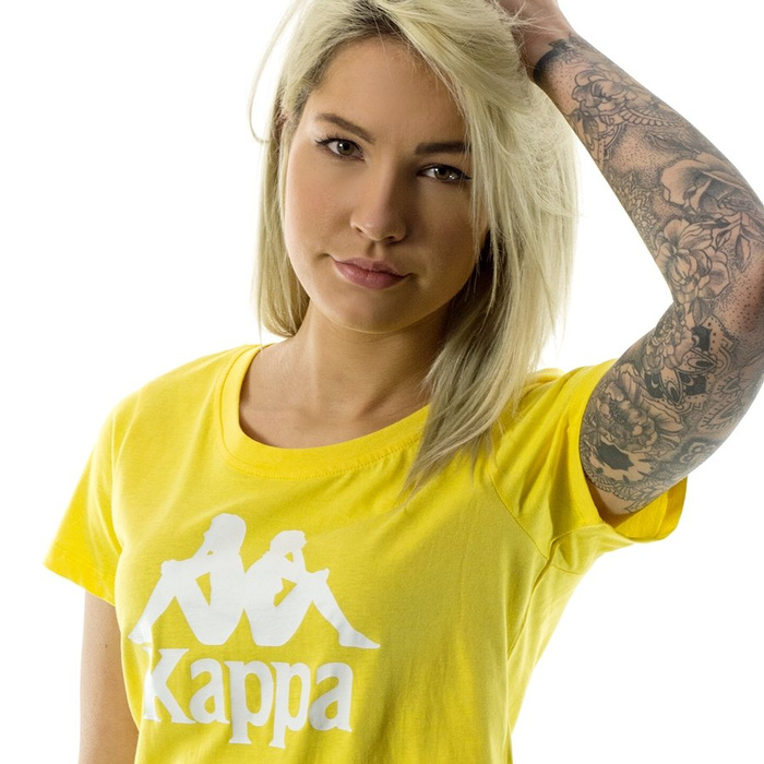 Koszulka damska Kappa t-shirt Edda aspen gold