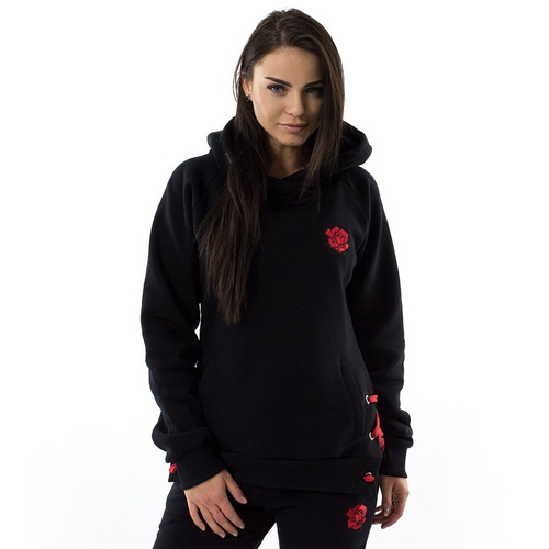 Jungmob sweatshirt hoody Rose String black