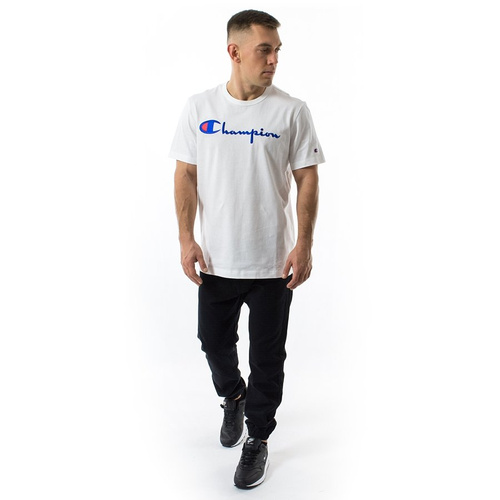 Champion koszulka męska Reverse Weave Emb. Script Logo Tee white (210972/WW001)