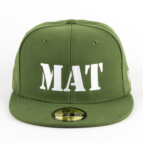 MAT Wear x New Era 59FIFTY fitted cap MAT Script olive