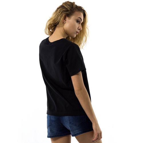 Champion koszulka damska Reverse Weave Script Logo top black (110992/KK001) 