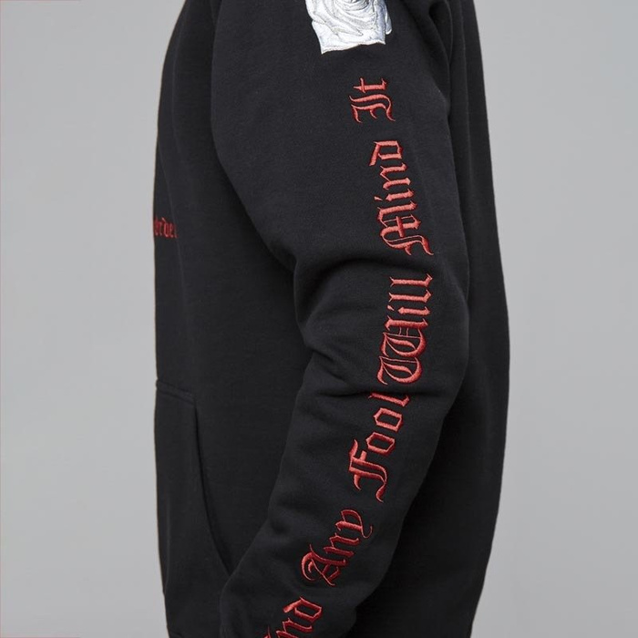 Bluza męska Cayler and Sons CSBL Order Half Zip Hoody black / red