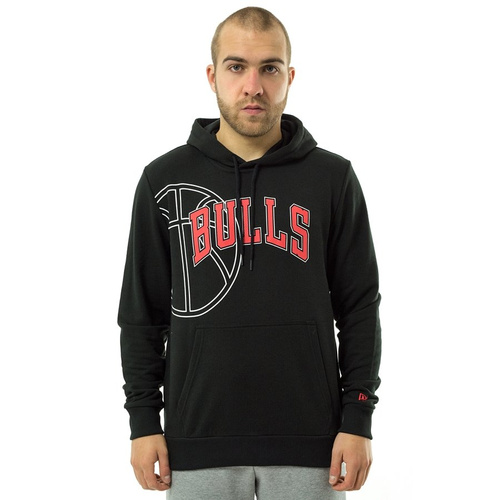 Bluza męska z kapturem New Era hoody NBA Graphic Basketball Chicago Bulls black
