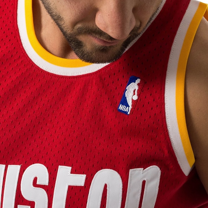 Mitchell and Ness swingman jersey Houston Rockets Hakeem Olajuwon 1993-94 red