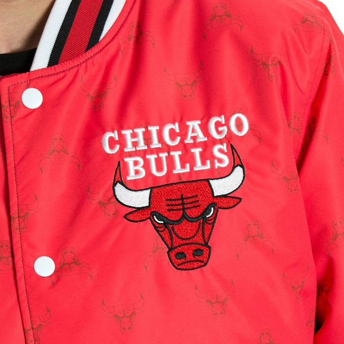 New Era jacket NBA Colour Block Bomber Chicago Bulls red / black