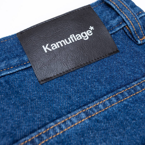 Kamuflage* spodnie unisex Baggy Jeans Biggie dark blue 