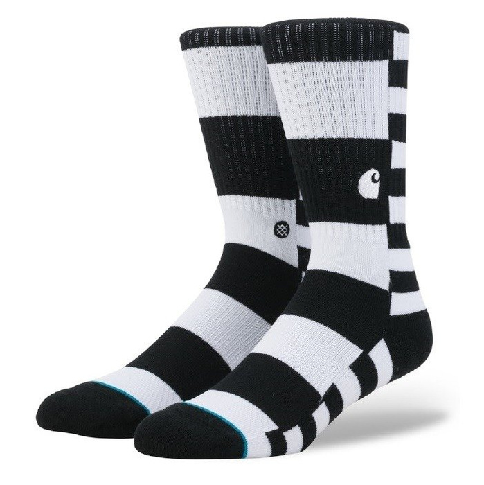 Skarpety Carhartt WIP x Stance socks Barkley Stripe white / black