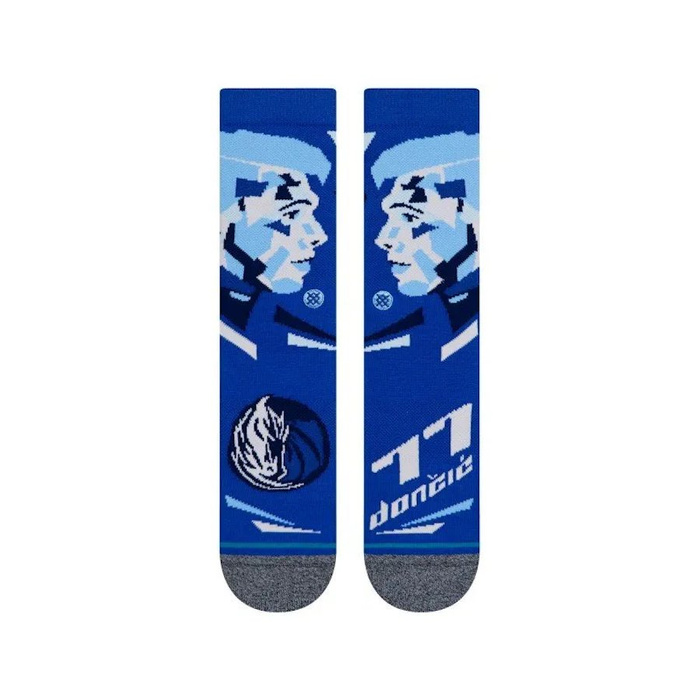 Skarpety koszykarskie Stance socks NBA Doncic Profiler Dallas Mavericks blue
