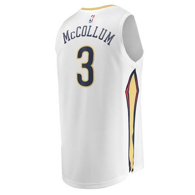 Fanatics Replica Jersey NBA Association Edition New Orleans Pelicans C.J Mc Collum white