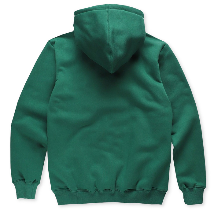 Bluza męska z kapturem Prosto Klasyk half-zip hoodie Halftone dark green / grey