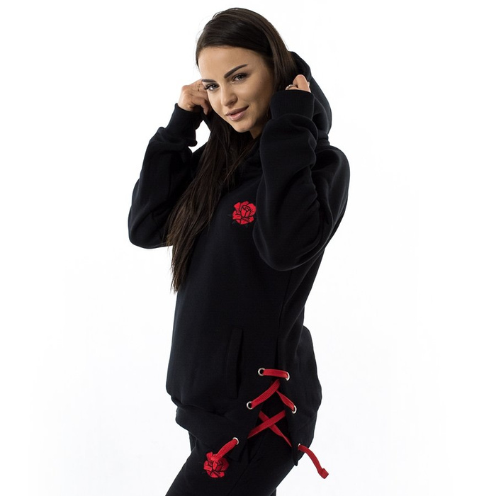 Bluza damska Jungmob hoody Rose String black