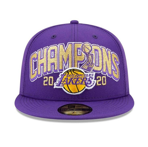 New Era fitted cap Los Angeles Lakers 59FIFTY 2020 NBA Finals Champions Fitted Hat purple