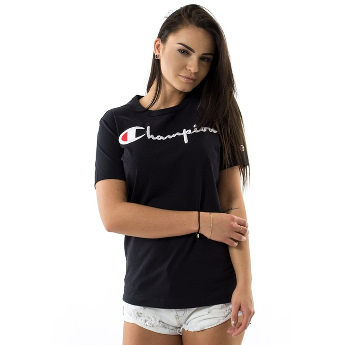 Champion t-shirt Reverse Weave WMNS Emb. Script Logo Tee black (210972/F20/KK001)