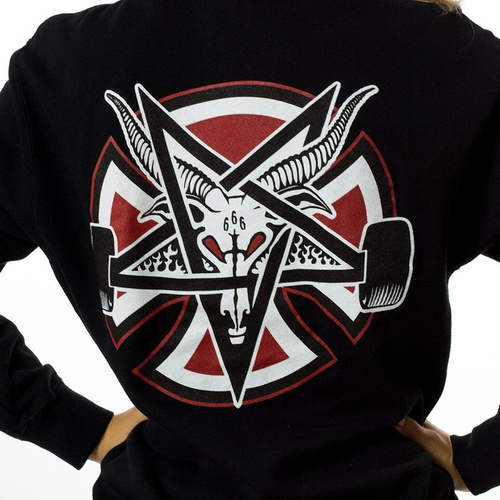 Bluza damska Thrasher X Independent hoody Pentagram Cross black N
