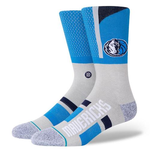 Stance Skarpety koszykarskie socks NBA Shortcut 2 Dallas Mavericks blue / grey