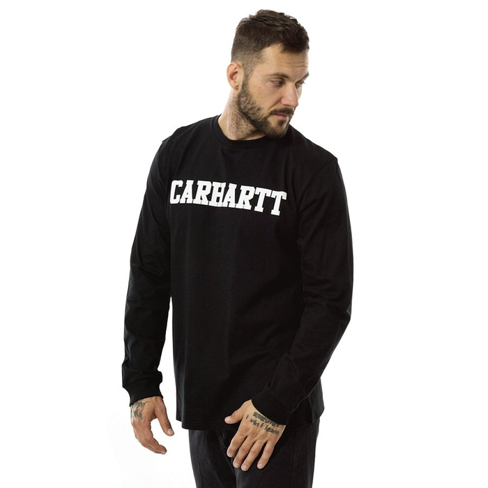 Koszulka męska Carhartt WIP longsleeve College black / white