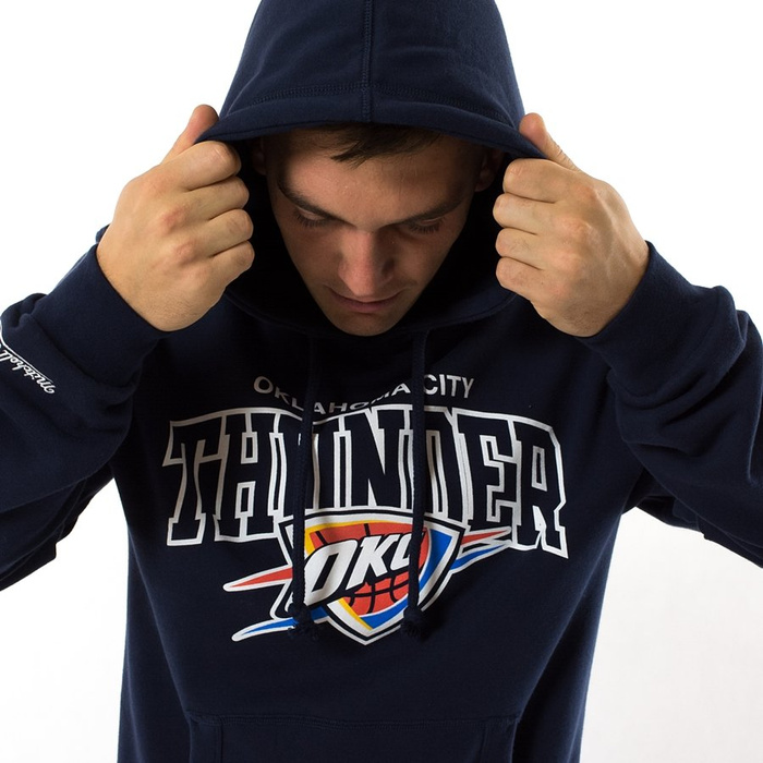 Bluza męska Mitchell and Ness hoody Team Arch Oklahoma City Thunder navy