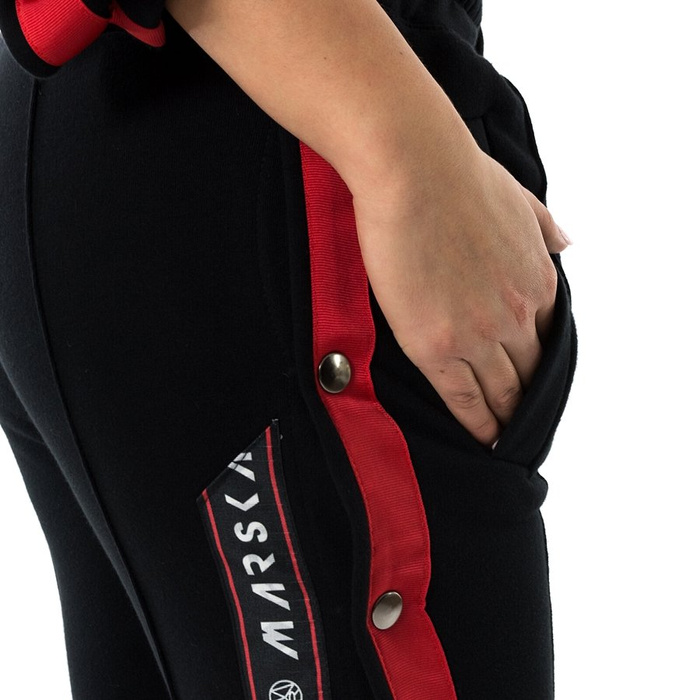 Spodnie dresowe Marska sweatpants Black and Red 