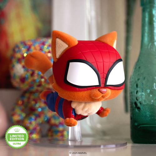 Funko Pop Spider-man Spider Cat Across The Spiderverse Flocked Ultra limited edition 5000pcs.