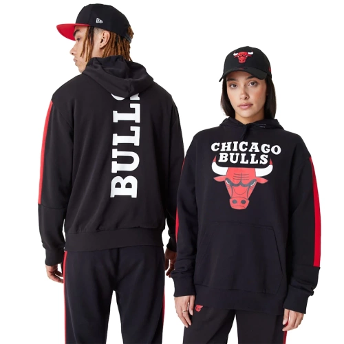 New Era sweatshirt hoody WMNS Colour Block NBA Chicago Bulls black