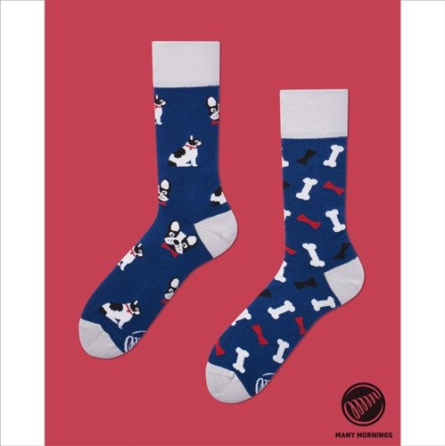 Skarpety Many Mornings socks Dog Affair blue / white / red