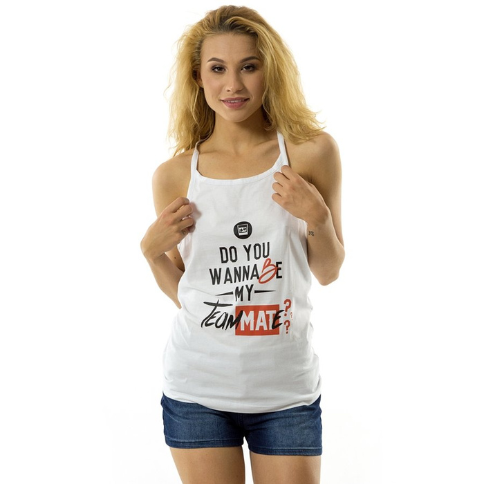 MAt Wear WMNS tank top tee TeamMATe white