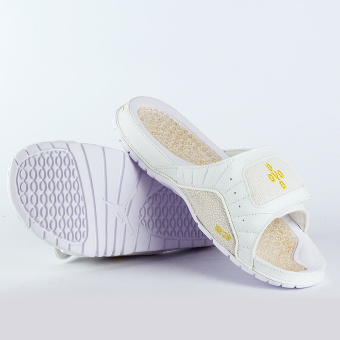 Klapki Air Jordan 12 Hydro Slides OVO Retro white / gold (873907-102) TM