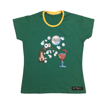 Melanżowe Akcesoria Tekstylne t-shirt WMNS Drunk Kiwi green