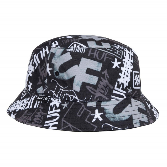 Dwustronny kapelusz HUF bucket hat Haze black