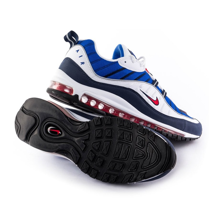 Buty męskie Buty Nike Air Max 98 Gundam white / university red / obsidian (640744-100)