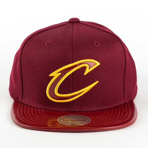 Czapka Mitchell and Ness snapback Patent 2 Tone Cleveland Cavaliers burgundy