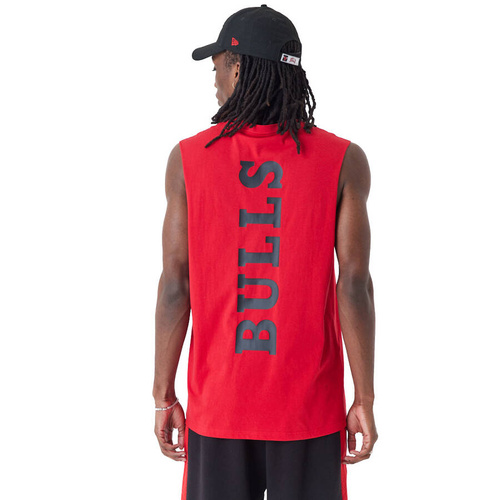 New Era tank top NBA Red Sleeveless NBA Chicago Bulls red