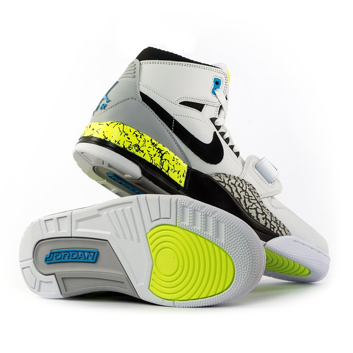  Buty do koszykówki Air Jordan Legacy 312 NRG "Billy Hoyle"  white / black-volt-vivid blue (AQ4160-107) TM
