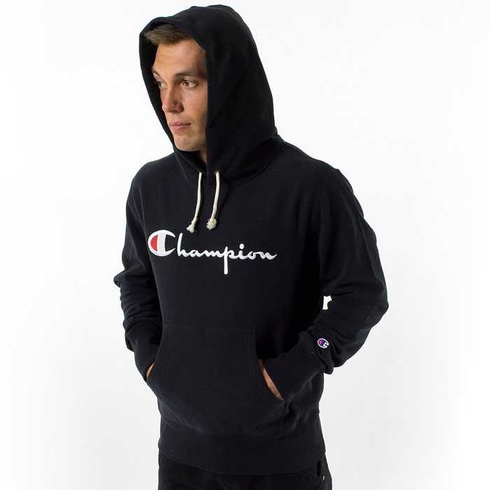 Champion sweatshirt hoody Reverse Weave Emb. Script Logo black (215210/KK001)