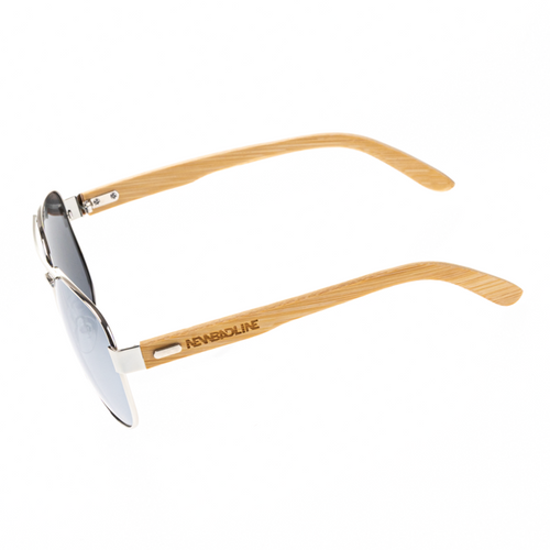 NewBadLine okulary przeciwsłoneczne Patrol Bamboo Polarized wood / silver-mirror