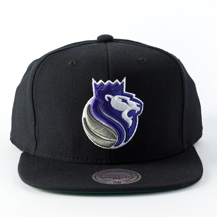 Czapka Mitchell and Ness snapback Wool Solid Sacramento Kings black