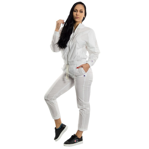Champion bluza damska Premium Reverse Weave track top Oversized C Logo white (112988/WW001)