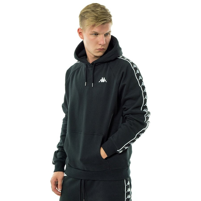 Bluza męska z kapturem Kappa hoody Finnus caviar