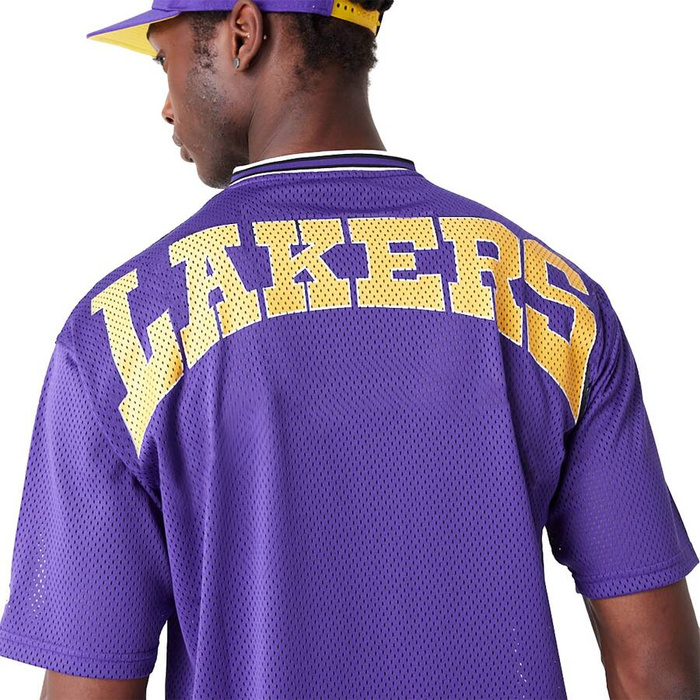New Era koszulka męska Arch Graphic Jersey T-Shirt NBA Los Angeles Lakers purple