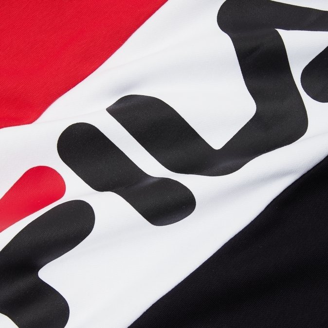 FILA sweatshirt crewneck Straight Blocked true red / black / bright white (681255-A089)