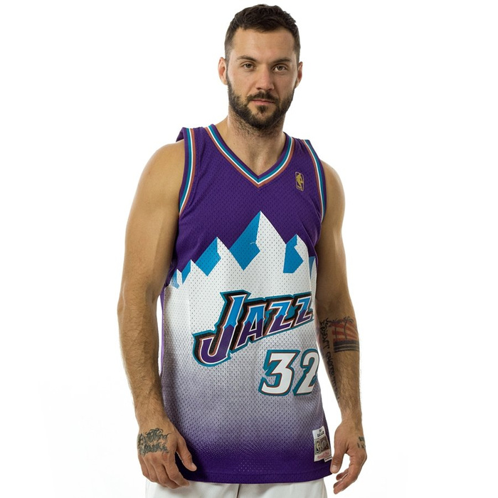 Mitchell and Ness swingman jersey Karl Malone Utah Jazz 1996-97 violet